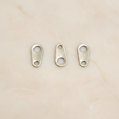 Teardrop Surgical Steel Connector Tab, 10 pc - detail view 1 (SG.577)