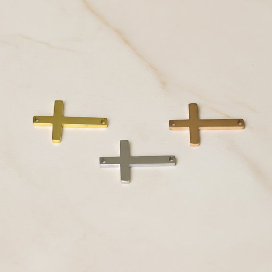 Sideways Cross Surgical Steel Connector, 1 pc (SG.530)