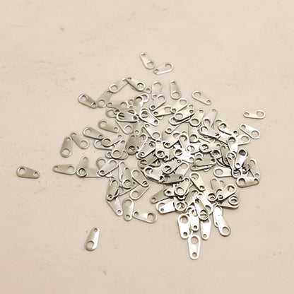Teardrop Surgical Steel Connector Tab, 10 pc - detail view 4 (SG.577)