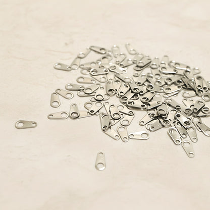 Teardrop Surgical Steel Connector Tab, 10 pc - detail view 5 (SG.577)