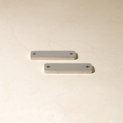 Rectangle Bar Surgical Steel Connector, 1 pc - detail view 3 (SG.523)