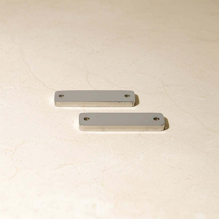 Rectangle Bar Surgical Steel Connector, 1 pc - detail view 3 (SG.523)