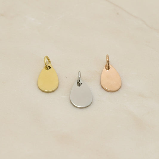 Mini Teardrop Surgical Steel Pendant, 1 pc (SG.541)