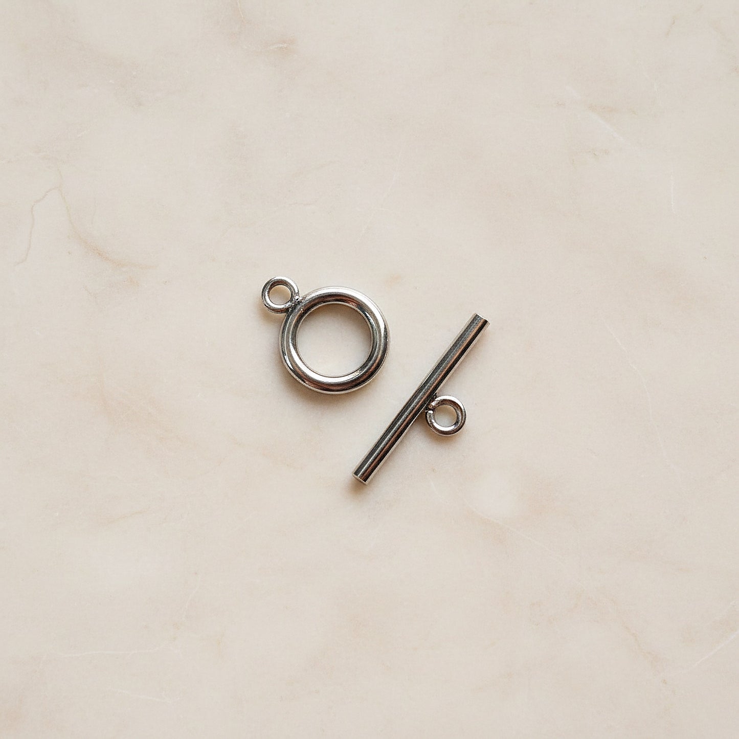 Round Surgical Steel Toggle and Bar Clasp, 1 Set (SG.033)