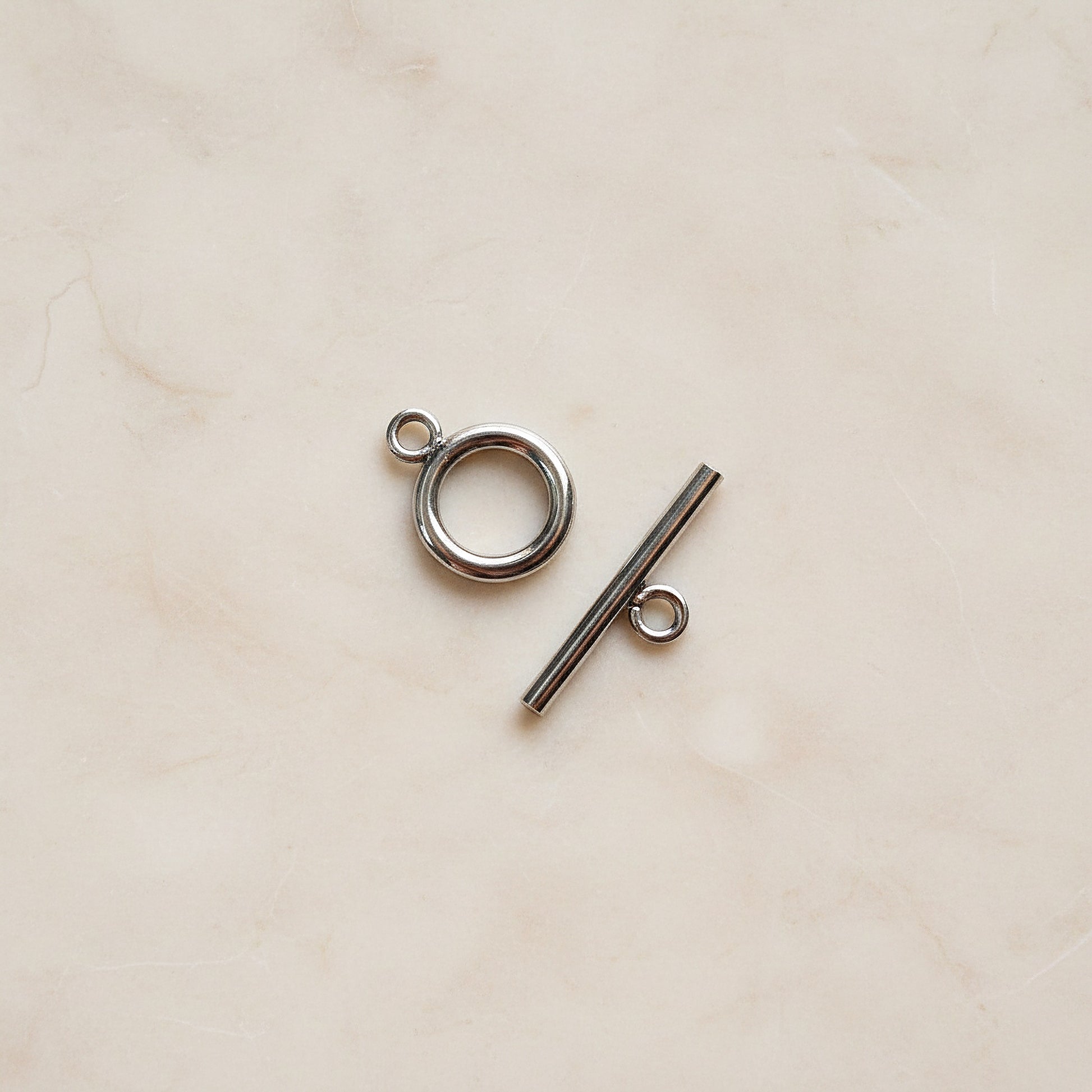 Round Surgical Steel Toggle and Bar Clasp, 1 Set (SG.033)