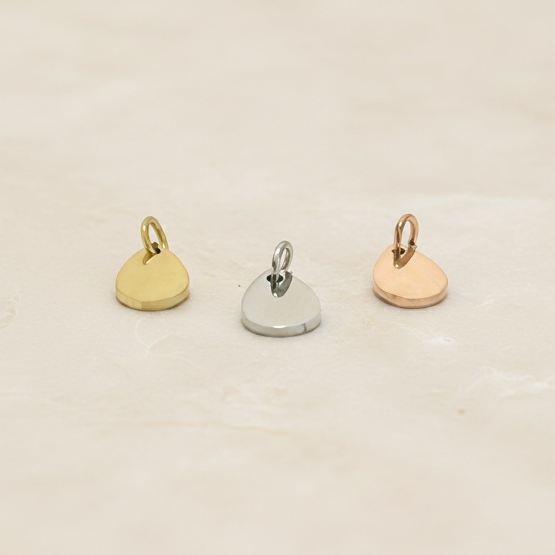 Mini Teardrop Surgical Steel Pendant, 1 pc - detail view 3 (SG.541)