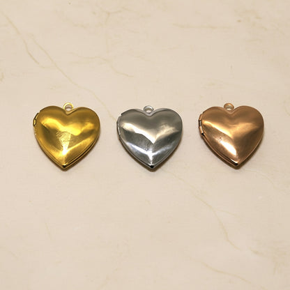Heart Surgical Steel Locket Pendant, 1 pc - detail view 1 (SG.554)