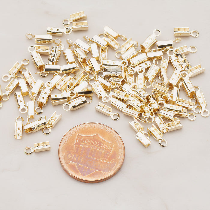 Fold-Over Cord End Crimp Tips, 30 Pc (BA.002)