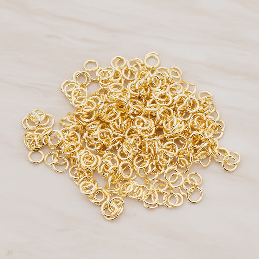 Rose Gold Plated Open Jump Rings, 23 Gauge, 300 Pc (BA.105)