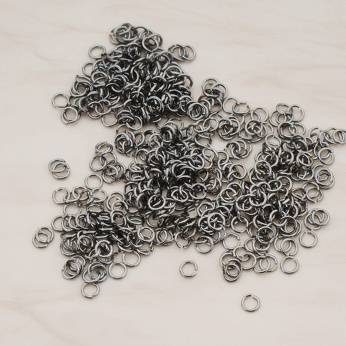 Rose Gold Plated Open Jump Rings, 23 Gauge, 300 Pc (BA.105)