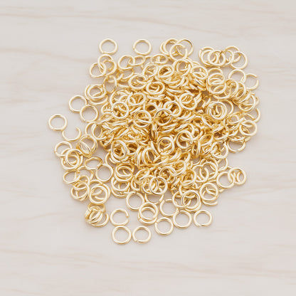 Rose Gold Plated Open Jump Rings, 23 Gauge, 300 Pc (BA.105)