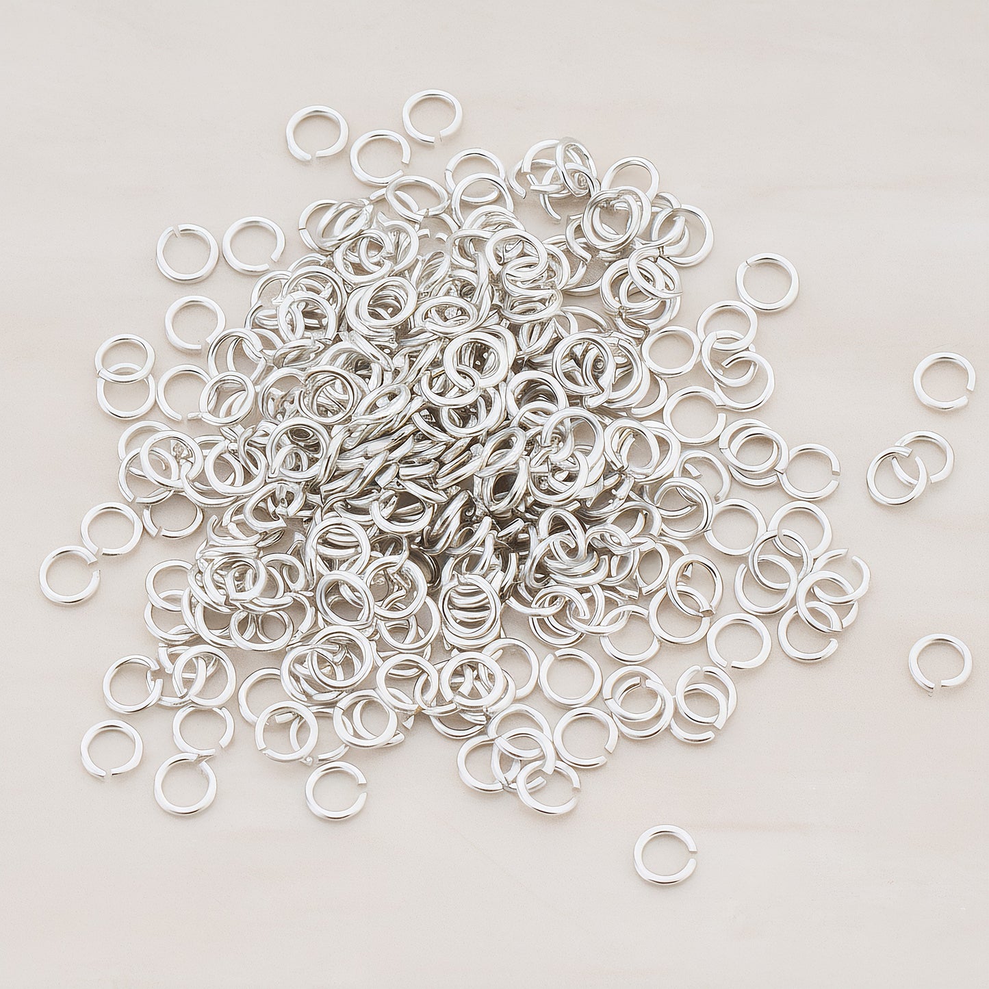 Rose Gold Plated Open Jump Rings, 23 Gauge, 300 Pc (BA.105)