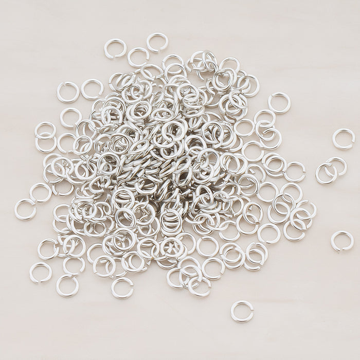 Rose Gold Plated Open Jump Rings, 23 Gauge, 300 Pc (BA.105)