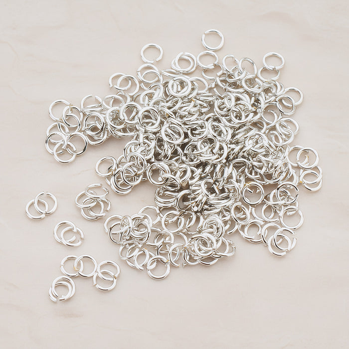 Rose Gold Plated Open Jump Rings, 23 Gauge, 300 Pc (BA.105)