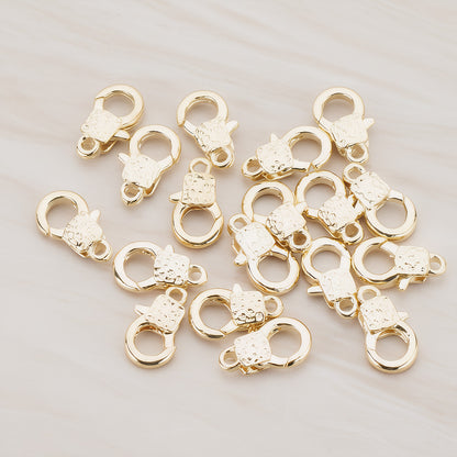 Hammered Lobster Claw Clasp, 10 Pc (BA.149)