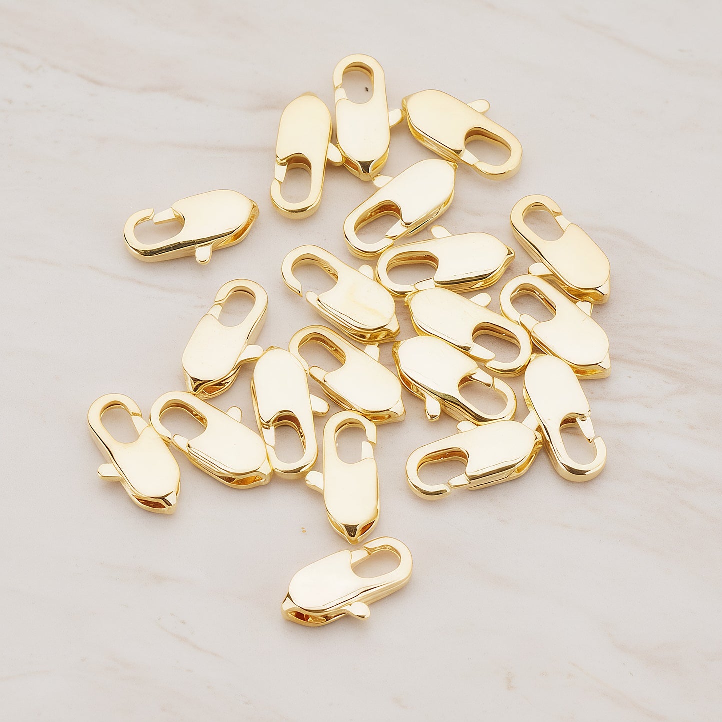 Small Narrow Lobster Clasp, 8 Pc (BA.153)