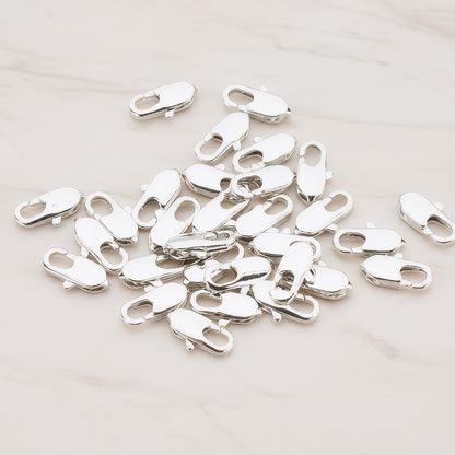 Small Narrow Lobster Clasp, 8 Pc (BA.153)