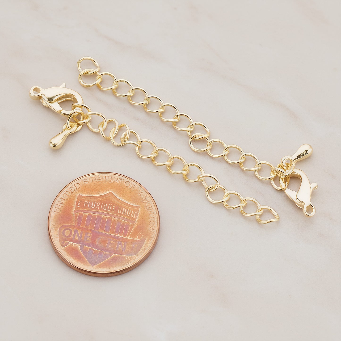 Lobster Clasp with Extension Chain, 8 Sets (BA.168)