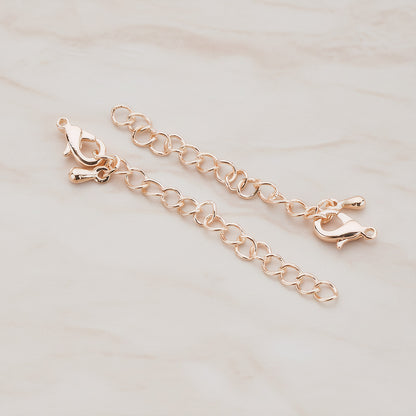 Lobster Clasp with Extension Chain, 8 Sets (BA.168)