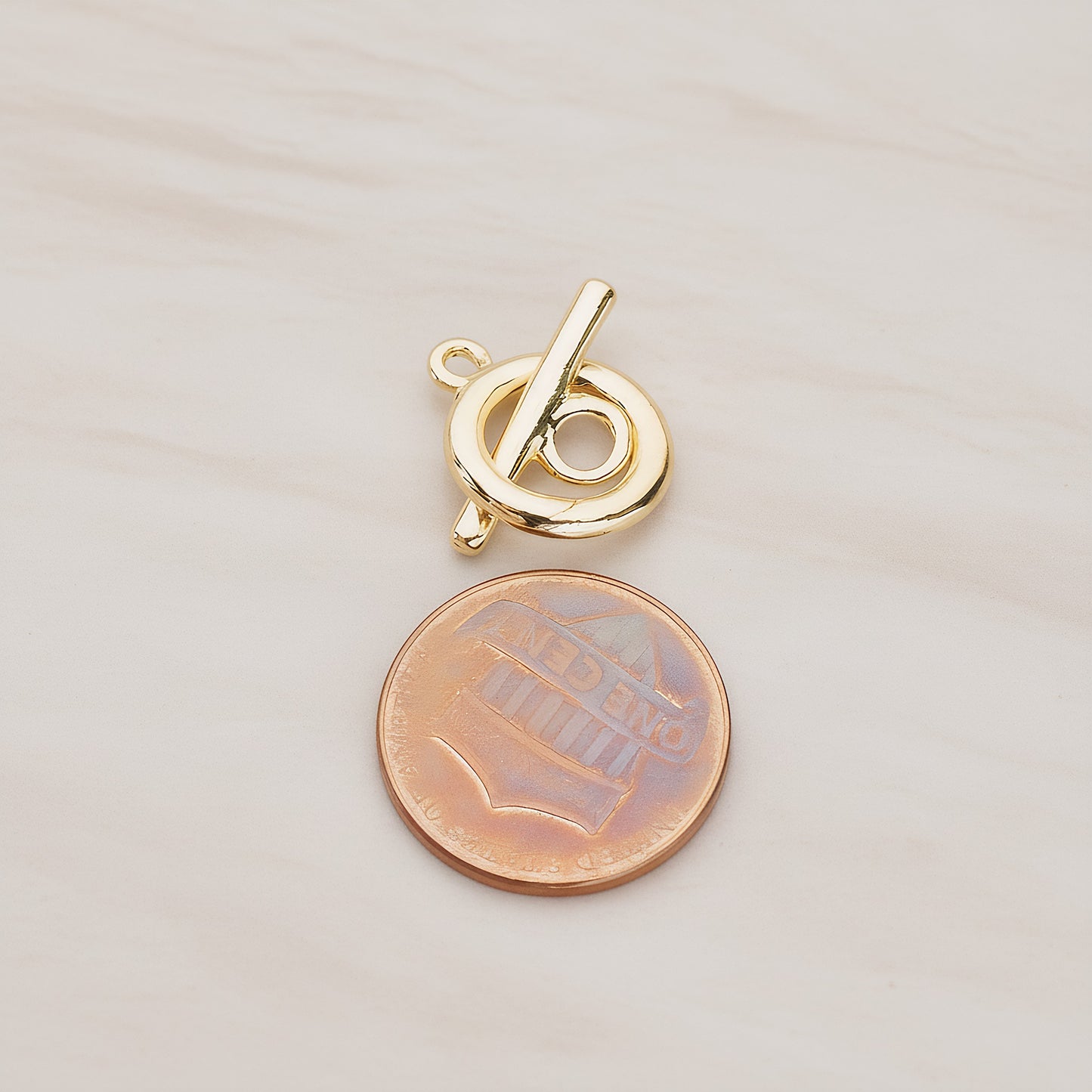 Simple Round Smooth Toggle and Bar Clasp, 1 Set (BA.211)