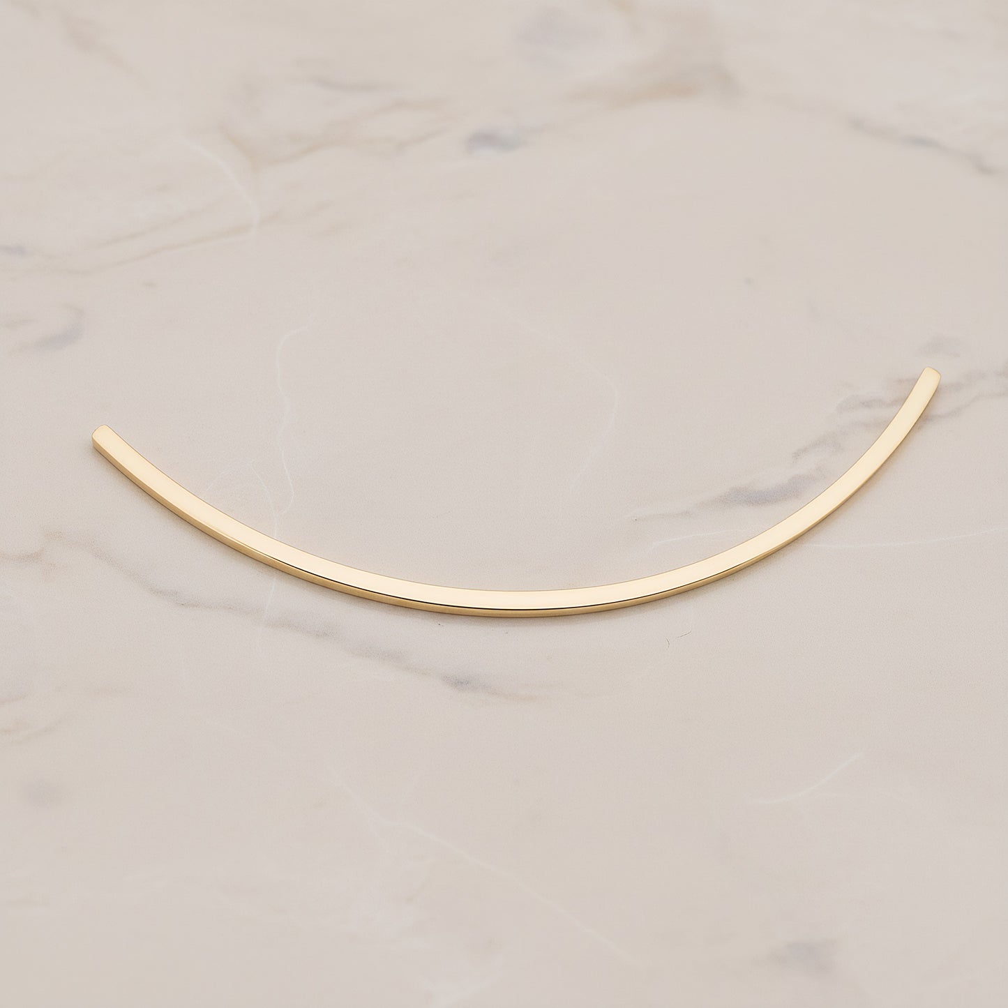 Curved Square Bar Tube Bead, 2 Pc (BA.222)