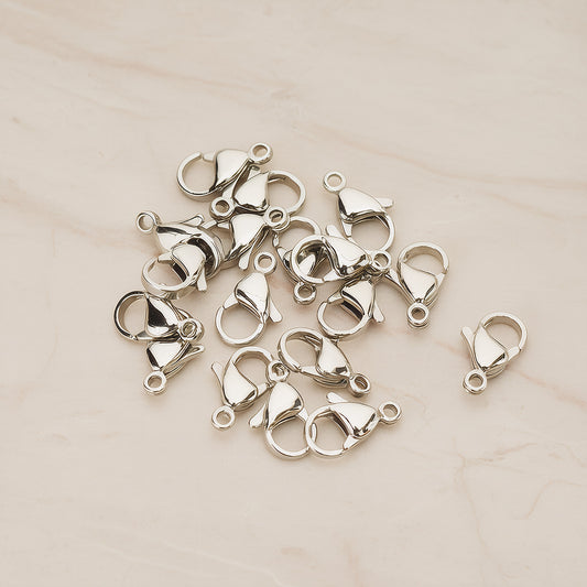 Surgical Stainless Steel Hypoallergenic Lobster Clasp, 6 Pc (BA.276-01)