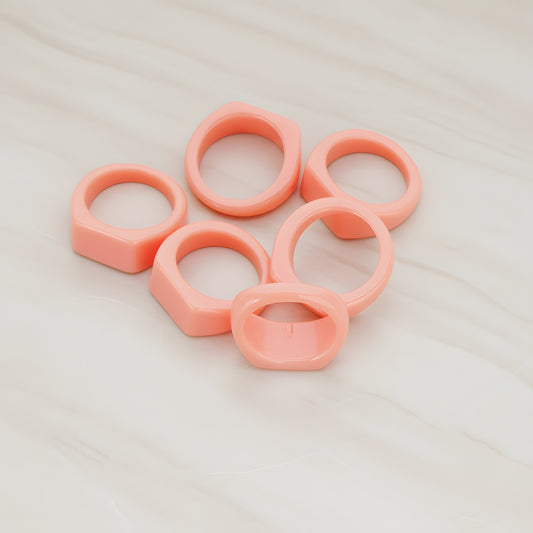 Ring Flat Back Cabochon, 4 Pc (CB.0001)