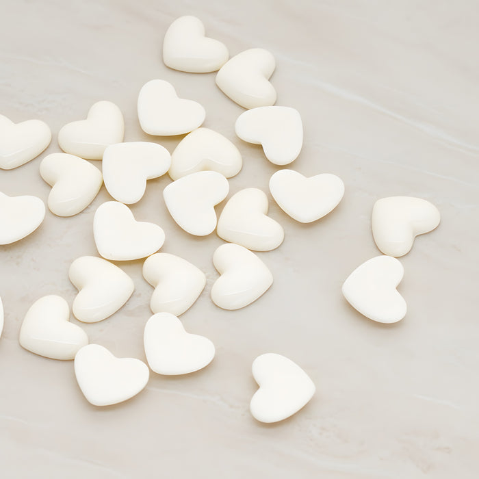 Skinny Heart Flat Back Cabochon, 10 Pc (CB.0020)