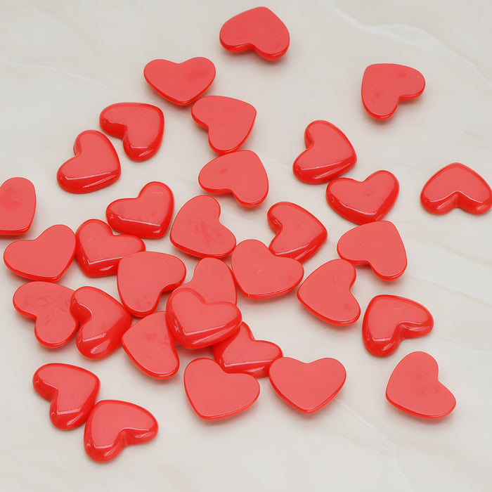 Skinny Heart Flat Back Cabochon, 10 Pc (CB.0020)