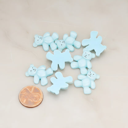 Teddy Bear Flat Back Cabochon, 10 Pc - detail view 1 (CB.011)