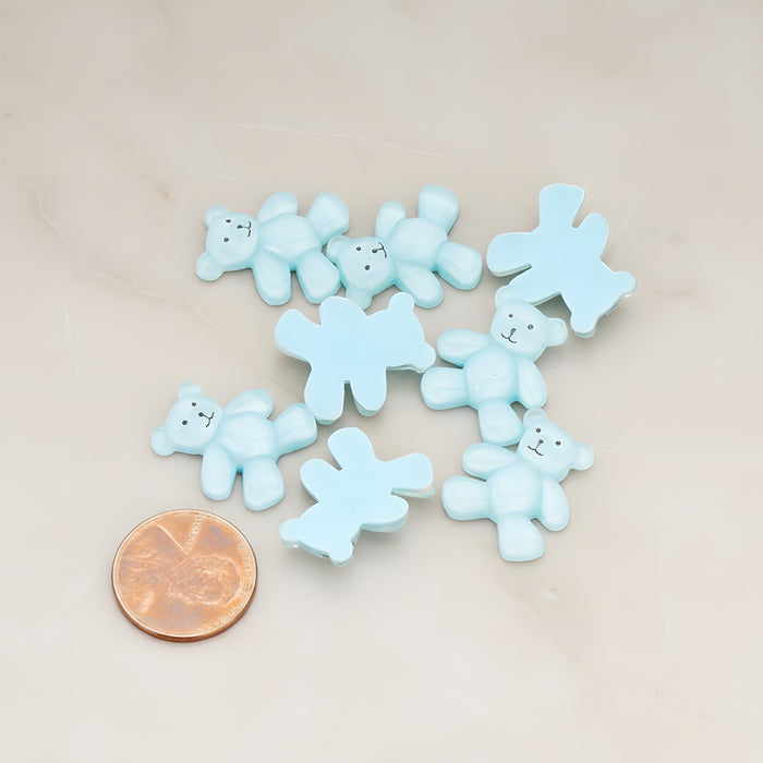 Teddy Bear Flat Back Cabochon, 10 Pc - detail view 1 (CB.011)