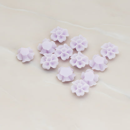 Chrysanthemum Flower Flat Back Cabochon, 6 Pc (CB.138)