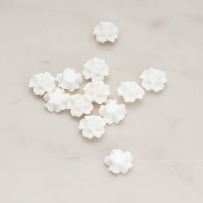 Chrysanthemum Flower Flat Back Cabochon, 6 Pc (CB.138)