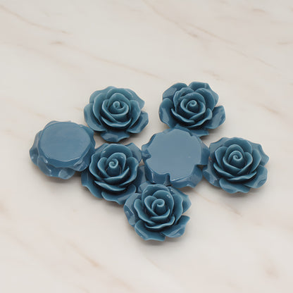 Angelique Rose Flower Flat Back Cabochon, 4 Pc (CB.157-01)