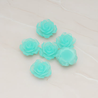 Angelique Rose Flower Flat Back Cabochon, 4 Pc (CB.157-01)