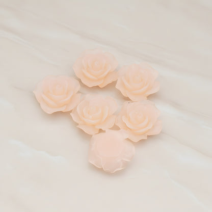 Angelique Rose Flower Flat Back Cabochon, 4 Pc (CB.157-01)
