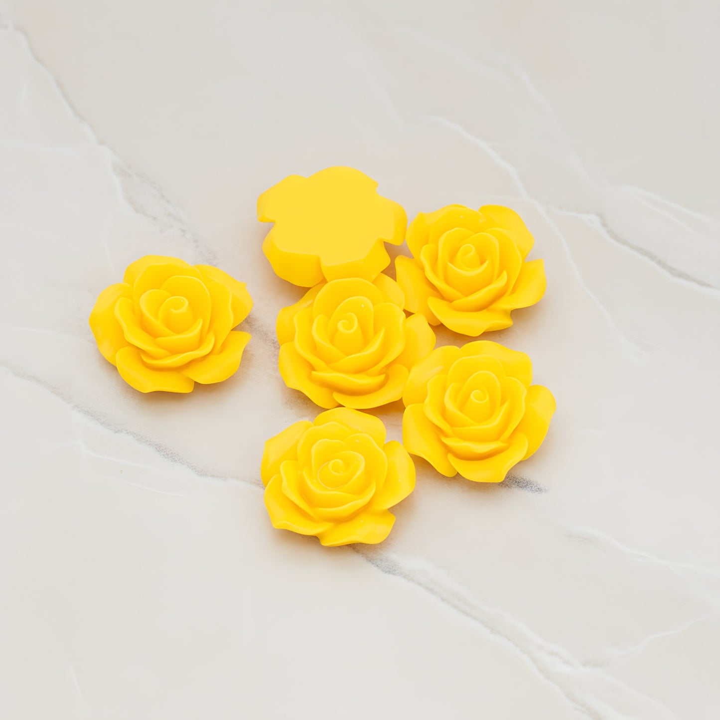 Angelique Rose Flower Flat Back Cabochon, 4 Pc (CB.157-01)