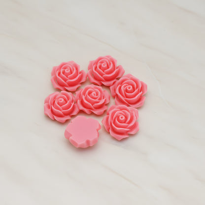 Angelique Rose Flower Flat Back Cabochon, 4 Pc (CB.157-02)