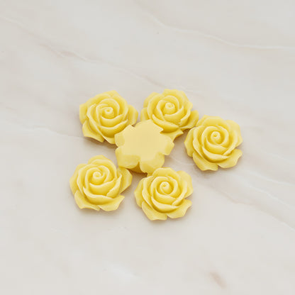 Angelique Rose Flower Flat Back Cabochon, 4 Pc (CB.157-02)