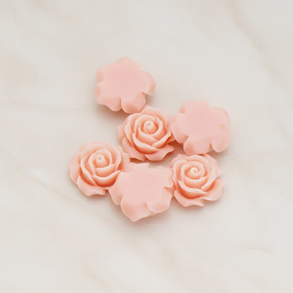 Angelique Rose Flower Flat Back Cabochon, 4 Pc (CB.157-02)
