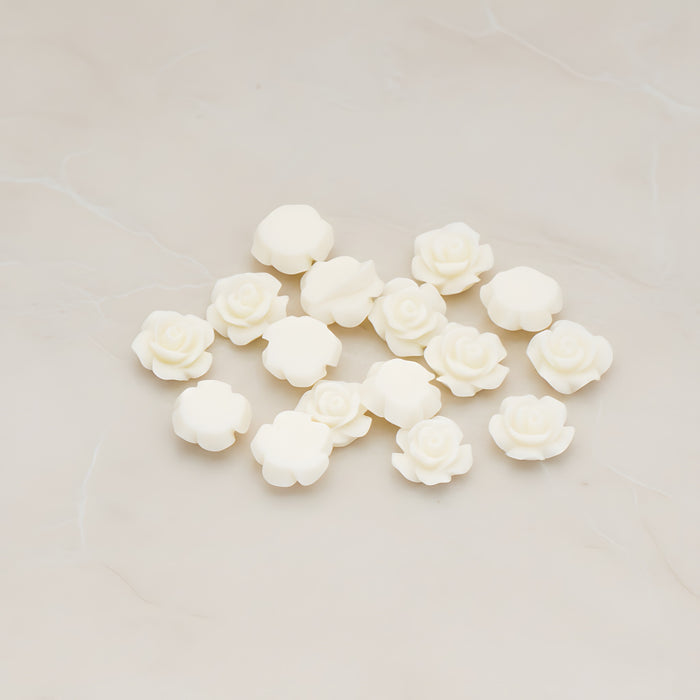 Angelique Rose Flower Flat Back Cabochon, 8 Pc (CB.157-04)