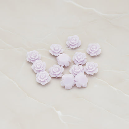 Angelique Rose Flower Flat Back Cabochon, 8 Pc (CB.157-04)