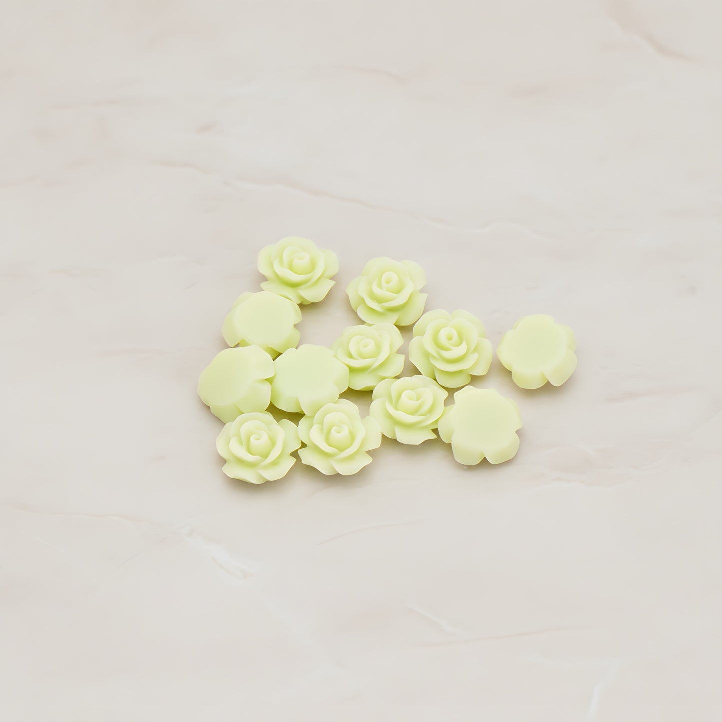 Angelique Rose Flower Flat Back Cabochon, 8 Pc (CB.157-04)