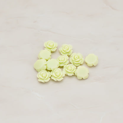 Angelique Rose Flower Flat Back Cabochon, 8 Pc (CB.157-04)