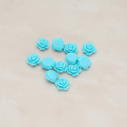 Angelique Rose Flower Flat Back Cabochon, 8 Pc (CB.157-04)