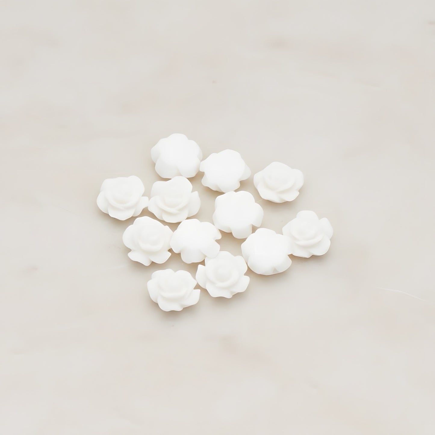 Angelique Rose Flower Flat Back Cabochon, 8 Pc (CB.157-04)