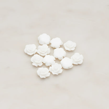 Angelique Rose Flower Flat Back Cabochon, 8 Pc (CB.157-04)