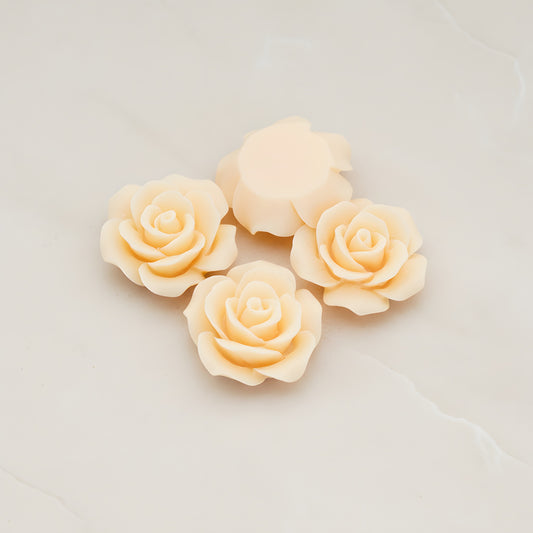 Angelique Rose Flower Flat Back Cabochon, 4 Pc (CB.157-05)