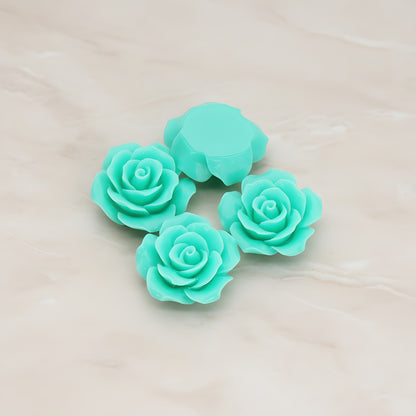 Angelique Rose Flower Flat Back Cabochon, 4 Pc (CB.157-05)