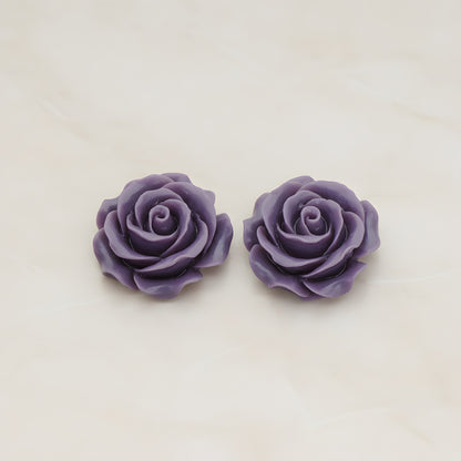 Angelique Rose Flower Flat Back Cabochon, 2 Pc (CB.157-06)